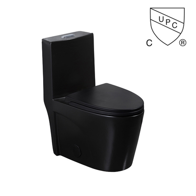 กาลักน้ำ Dual Flush Valve ห้องน้ำห้องสุขา Matte Black Csa Toilet With 10.5 Rough In Black