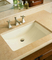 โต๊ะเครื่องแป้ง อ่างล้างหน้าทรงสี่เหลี่ยมผืนผ้า American Standard Undermount Sink 600mm White Ceramic