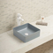 อ่างล้างหน้าแบบทนทานต่อสิ่งสกปรก Porcelain Square Shape Complete And Clean Bathroom Sink