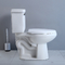 10 นิ้วหยาบในโถสุขภัณฑ์ Ada Comfort Height Siphon Flushing Toilet Round Front