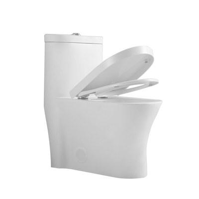 สุขภัณฑ์สูง 19 นิ้ว Ada Comfort ยาว One Piece Bathroom Ceramic