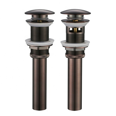 Sink Push Pop Up Drain Stopper 1 1/4&quot; อุปกรณ์ระบายน้ำในห้องน้ำพร้อม Overflow